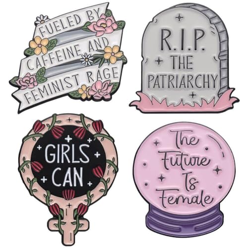 Luxylei 4 Teile/Satz Mädchen Feministische Emaille Pin Brosche Kreative Revers Rucksack Abzeichen Unterstützung Frauen Rechte Pin Brosche Feminismus Schmuck Geschenk Luxylei 4 Teile/Satz Mädchen Feministische Emaille Pin Brosche Kreative Revers Rucksack Abzeichen Unterstützung Frauen Rechte Pin Brosche Feminismus Schmuck Geschenk von Luxylei
