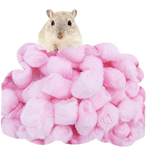 Luxylei Bunte Winter Halten Warm Warm Baumwollkugel 100pcs Käfig Hausfüllerversorgung Für Hamster Ratten Maus Kleine Tiere Lieferungen von Luxylei