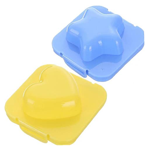 Luxylei Ei Shaper 2 Stücke Eierstern Herz Form Mold Sushi Reisform Dekorieren Fondant Kuchen Werkzeug von Luxylei