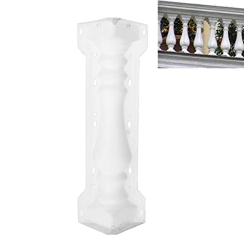 Luxylei Römische Säulenform 52 cm Kunststoff Betonform Form Säulengussform DIY Zaun Dekoration Zubehör für Balkon Garten von Luxylei