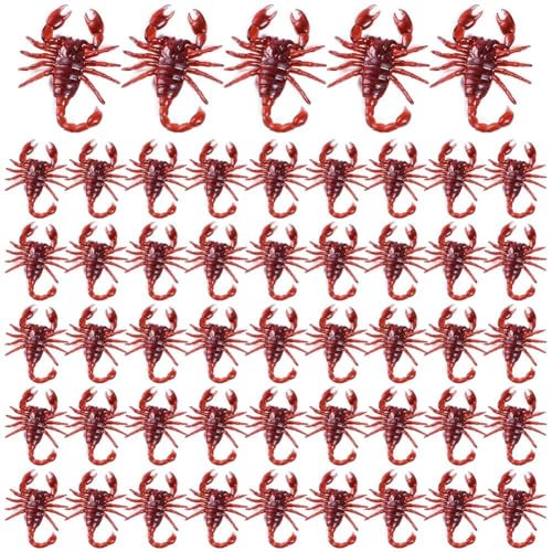 Luxylei Simulation Skorpion-Modell, 50 Stück, Realistische Künstliche Skorpion-Requisite, Lebensechtes Kriechendes Tiermodell, Halloween-streich-Requisiten Luxylei Simulation Skorpion-Modell, 50 Stück, Realistische Künstliche Skorpion-Requisite, Lebensechtes Kriechendes Tiermodell, Halloween-streich-Requisiten von Luxylei