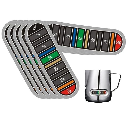 Thermometerstreifen Zum Aufkleben, 10 Stück, Temperaturaufkleber, Digitaler Bierbrau-thermometerstreifen, Wiederverwendbare Farbwechsel-thermometeraufkleber von Luxylei