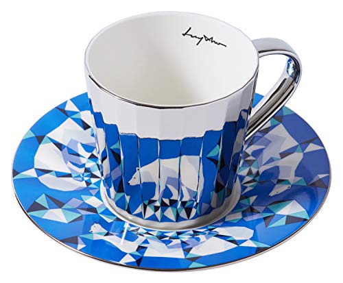 Luycho [DE] Angled Mirror Cup Saucer Polar Bear 330 ml von Luycho