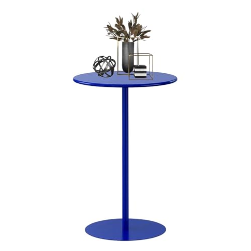 Getränkebartische für kleine Räume, runder Cocktail-Stehtisch für Pubs und Bistros, Couchtisch für Veranstaltungen, Partys, Esszimmer in der Küche, Hausbar, Sofa, Couchstuhl, Terrasse, Blau(48x48x62cm Getränkebartische für kleine Räume, runder Cocktail-Stehtisch für Pubs und Bistros, Couchtisch für Veranstaltungen, Partys, Esszimmer in der Küche, Hausbar, Sofa, Couchstuhl, Terrasse, Blau(48x48x62cm von Luyckfrazy