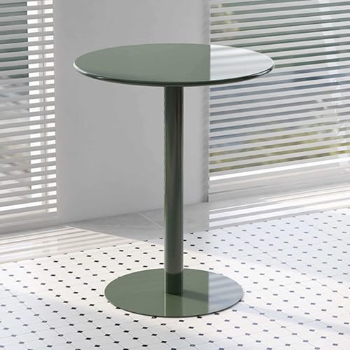 Luyckfrazy Runder Stehtisch, runder Cocktailtisch, Beistelltisch für Kaffeegetränke, hoher Esstisch in Thekenhöhe für Bistro, Pub, Küche, Wohnzimmer, einfache Montage, grün(60x60x72cm) von Luyckfrazy