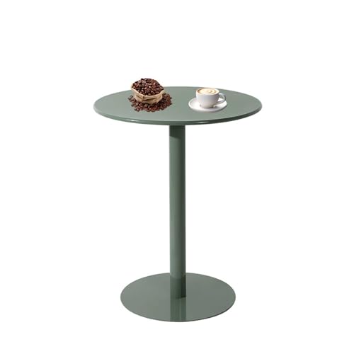 Luyckfrazy Runder Stehtisch für Enge Räume, hohe Bistro-Kneipentische mit Stabiler Basis, Kaffee- und Getränketisch, runder Cocktail-Esstisch für Zuhause, Büro und Küche, Grün(40x40x62cm) von Luyckfrazy