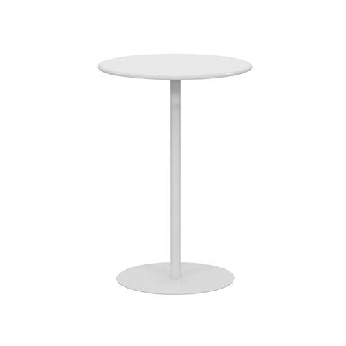 Runder Stehtisch, weißer Bistro-Kneipentisch in Thekenhöhe mit massiver Platte und stabilem Metallfuß, runder Cocktailtisch für Wohnzimmer, Küche oder Esszimmer, einfach zu montieren(70x70x104cm) Runder Stehtisch, weißer Bistro-Kneipentisch in Thekenhöhe mit massiver Platte und stabilem Metallfuß, runder Cocktailtisch für Wohnzimmer, Küche oder Esszimmer, einfach zu montieren(70x70x104cm) von Luyckfrazy