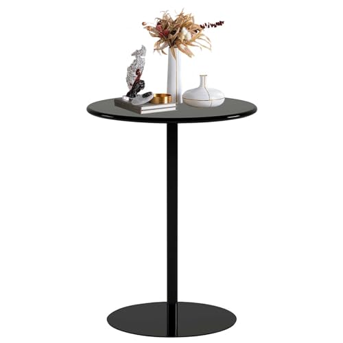 Schwarzer runder Stehtisch für enge Räume, Theken-Bistro-Kneipentische mit fester Tischplatte und stabilem Fuß, kleiner Couchtisch, runder Cocktail-Esstisch für Zuhause, Büro und Küche(48x48x62cm) Schwarzer runder Stehtisch für enge Räume, Theken-Bistro-Kneipentische mit fester Tischplatte und stabilem Fuß, kleiner Couchtisch, runder Cocktail-Esstisch für Zuhause, Büro und Küche(48x48x62cm) von Luyckfrazy