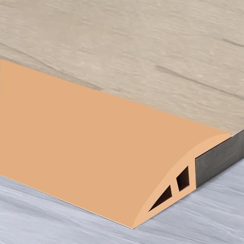 Bodenübergangsleiste, gebogene Schwellenleiste for Vinyl-Bodenfliesen, PVC-Bodenübergangskantenleiste mit Selbstklebefunktion, Türnaht-Abdeckleiste for Überbrücken von Höhenlücken, 2 m(Light Brown) Bodenübergangsleiste, gebogene Schwellenleiste for Vinyl-Bodenfliesen, PVC-Bodenübergangskantenleiste mit Selbstklebefunktion, Türnaht-Abdeckleiste for Überbrücken von Höhenlücken, 2 m(Light Brown) von LuysmengEU