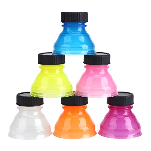 Cola Dose Deckel, 6 Stück Wiederverwendbare Anti Staub Dose Bottle Top Snap Kunststoff Dose Abdeckung Soda Drink Lid Dose Flaschenverschluss Outdoor Camping Sport Can Snap Dose Abdeckungen Bottle Top von SYNYEY
