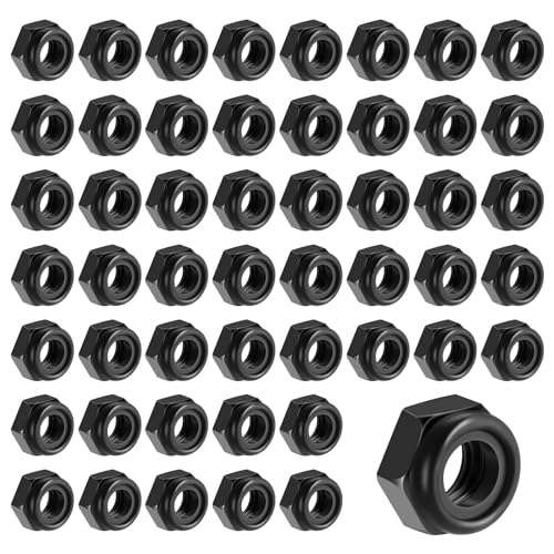 Lvefyti 50 Stück M5 Muttern Set,Schwarz Edelstahl Sechskantmuttern,Selbstsichernde Muttern,A2 V2A Schraubenmutter,Sechskant Mutter mit Metrischem Regelgewinde Lvefyti 50 Stück M5 Muttern Set,Schwarz Edelstahl Sechskantmuttern,Selbstsichernde Muttern,A2 V2A Schraubenmutter,Sechskant Mutter mit Metrischem Regelgewinde von Lvefyti