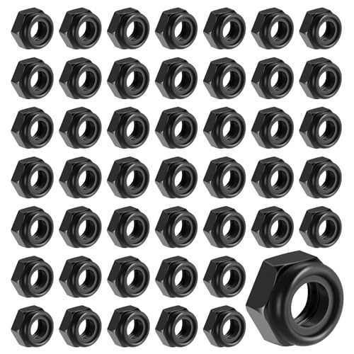 Lvefyti 50 Stück M6 Muttern Set,Schwarz Edelstahl Sechskantmuttern,Selbstsichernde Muttern,A2 V2A Schraubenmutter,Sechskant Mutter mit Metrischem Regelgewinde Lvefyti 50 Stück M6 Muttern Set,Schwarz Edelstahl Sechskantmuttern,Selbstsichernde Muttern,A2 V2A Schraubenmutter,Sechskant Mutter mit Metrischem Regelgewinde von Lvefyti