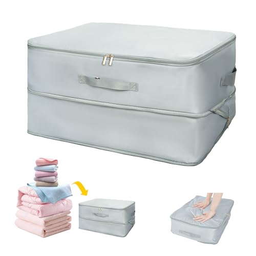 Lvefyti Ultra Platzsparender Selbstkomprimierender Organizer,2024 Neuest Packing Cubes Compression Organizer,Groß Packtaschen mit Kompression für Bettdecken Kleidung Bettwäsche Decken(54 * 42 * 30CM) Lvefyti Ultra Platzsparender Selbstkomprimierender Organizer,2024 Neuest Packing Cubes Compression Organizer,Groß Packtaschen mit Kompression für Bettdecken Kleidung Bettwäsche Decken(54 * 42 * 30CM) von Lvefyti