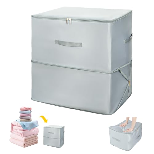 Lvefyti Ultra Platzsparender Selbstkomprimierender Organizer,2024 Neuest Packing Cubes Compression Organizer,Groß Packtaschen mit Kompression für Bettdecken Kleidung Bettwäsche Decken(54 * 42 * 60CM) von Lvefyti