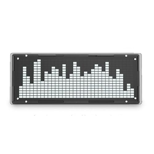 Lwaviwer LED-Musikspektrum-Display, DIY-Set, 16 x 32 cm, Rhythmus-Licht, Uhr, 8 Arten, Spektrum-Modus, SMD, Lötanzeige, Licht, Weiß von Lwaviwer