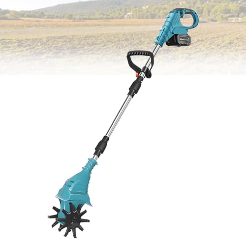 21-V-Akku-Grubber, Gartenfräse mit 270 U/min, 1- oder 2-Batteriesatz, 20 cm Breite, 25 cm Tiefe, tragbar für Rasen und kleine Gärten,Blue-DualBlades-2batteries 21-V-Akku-Grubber, Gartenfräse mit 270 U/min, 1- oder 2-Batteriesatz, 20 cm Breite, 25 cm Tiefe, tragbar für Rasen und kleine Gärten,Blue-DualBlades-2batteries von LwiftGal
