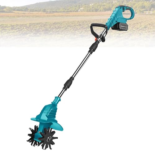 21-V-Akku-Grubber, Gartenfräse mit 270 U/min, 1- oder 2-Batteriesatz, 20 cm Breite, 25 cm Tiefe, tragbar für Rasen und kleine Gärten,Blue-FourBlades-2batteries 21-V-Akku-Grubber, Gartenfräse mit 270 U/min, 1- oder 2-Batteriesatz, 20 cm Breite, 25 cm Tiefe, tragbar für Rasen und kleine Gärten,Blue-FourBlades-2batteries von LwiftGal