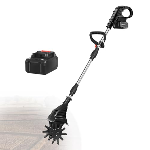 Akku-Gartenfräse, 21 V Akku-Gartenfräse mit 4000 mAh Akku, mit 1 oder 2 Akkus - Elektrische Doppel-/Vierblatt-Gartenfräse,Black-DualBlades-1battery Akku-Gartenfräse, 21 V Akku-Gartenfräse mit 4000 mAh Akku, mit 1 oder 2 Akkus - Elektrische Doppel-/Vierblatt-Gartenfräse,Black-DualBlades-1battery von LwiftGal