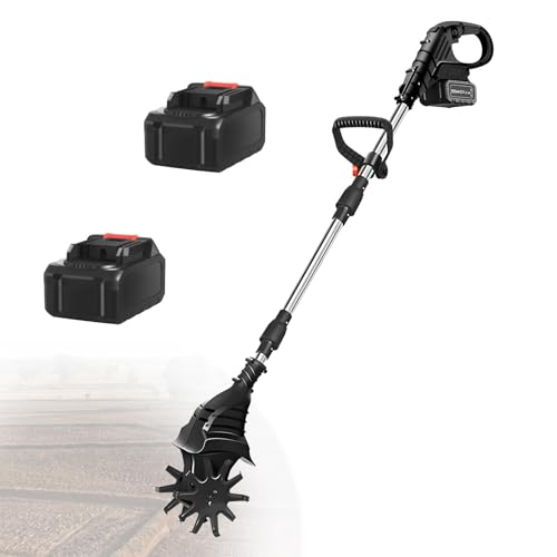 Akku-Gartenfräse, 21 V Akku-Gartenfräse mit 4000 mAh Akku, mit 1 oder 2 Akkus - Elektrische Doppel-/Vierblatt-Gartenfräse,Black-DualBlades-2batteries Akku-Gartenfräse, 21 V Akku-Gartenfräse mit 4000 mAh Akku, mit 1 oder 2 Akkus - Elektrische Doppel-/Vierblatt-Gartenfräse,Black-DualBlades-2batteries von LwiftGal