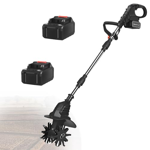 Akku-Gartenfräse, 21 V Akku-Gartenfräse mit 4000 mAh Akku, mit 1 oder 2 Akkus - Elektrische Doppel-/Vierblatt-Gartenfräse,Black-FourBlades-2batteries Akku-Gartenfräse, 21 V Akku-Gartenfräse mit 4000 mAh Akku, mit 1 oder 2 Akkus - Elektrische Doppel-/Vierblatt-Gartenfräse,Black-FourBlades-2batteries von LwiftGal