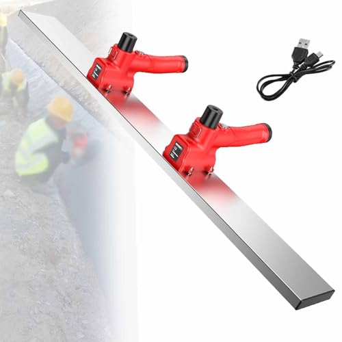 Elektrischer Akku-Estrich-Zement-Finishing-Vibrationsmotor, Power-Estrich-Beton-Finishing-Werkzeug mit 100 cm Klinge, Betonoberflächen-Estrich-Werkzeug,Red-withtype-Cchargingcable Elektrischer Akku-Estrich-Zement-Finishing-Vibrationsmotor, Power-Estrich-Beton-Finishing-Werkzeug mit 100 cm Klinge, Betonoberflächen-Estrich-Werkzeug,Red-withtype-Cchargingcable von LwiftGal