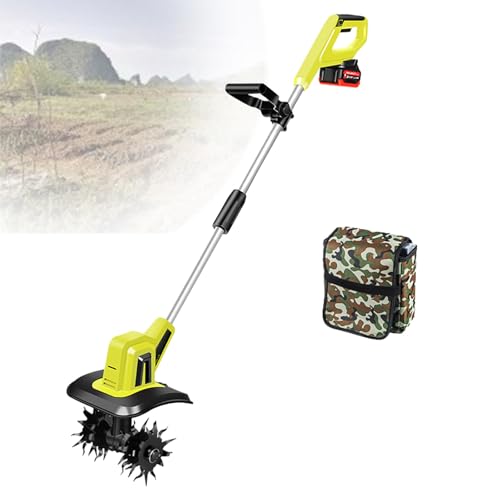Gartenfräse, Bodenfräse, elektrischer Bodenbearbeiter mit 20-V-Akku, 25 cm Arbeitsbreite, 22 cm Arbeitstiefe, ideal für Rasen- und Gemüsebeete,BackpackBattery Gartenfräse, Bodenfräse, elektrischer Bodenbearbeiter mit 20-V-Akku, 25 cm Arbeitsbreite, 22 cm Arbeitstiefe, ideal für Rasen- und Gemüsebeete,BackpackBattery von LwiftGal