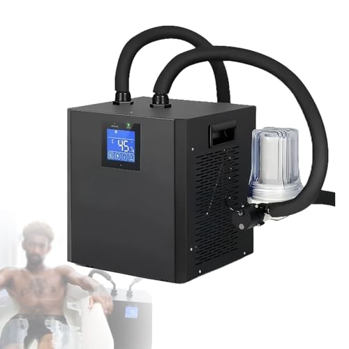 LwiftGal Kaltwasserkühler für Kaltwasserbecken, Eisbadkühler mit externer Filterpumpe, isoliertem Schlauch, Fernbedienung, für die Erholung zu Hause, Therapie Doublewaterpumps von LwiftGal