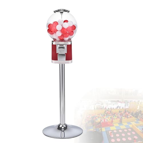 LwiftGal Verkaufsautomat, kommerzieller Münzkaugummiautomat, mit Metallständer und 200 Kugelschalen, Spielzeugkapsel-Verkaufsautomat für Unternehmen oder Privat Red-Withtoyball LwiftGal Verkaufsautomat, kommerzieller Münzkaugummiautomat, mit Metallständer und 200 Kugelschalen, Spielzeugkapsel-Verkaufsautomat für Unternehmen oder Privat Red-Withtoyball von LwiftGal