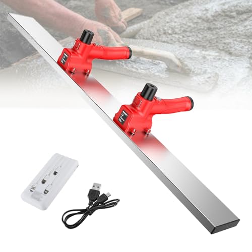 Power-Estrich-Beton-Finishing-Werkzeug, elektrischer kabelloser Estrich-Zement-Finishing-Vibrationsmotor mit 12.000 U/min, 100-cm-Klinge, für die Betonarbeit,Red-withpowerbank Power-Estrich-Beton-Finishing-Werkzeug, elektrischer kabelloser Estrich-Zement-Finishing-Vibrationsmotor mit 12.000 U/min, 100-cm-Klinge, für die Betonarbeit,Red-withpowerbank von LwiftGal