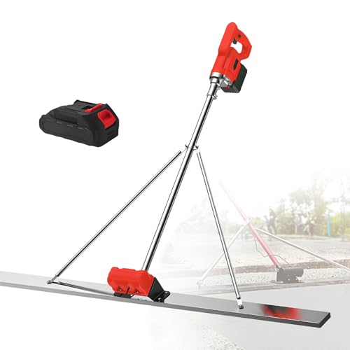 Power Screed Beton-Finishing-Werkzeug, dreieckiger vibrationsarmer elektrischer Akku-Estrich mit Nivellierlineal, inklusive 1 oder 2 Akkus,1.5mSinglemotor-1battery Power Screed Beton-Finishing-Werkzeug, dreieckiger vibrationsarmer elektrischer Akku-Estrich mit Nivellierlineal, inklusive 1 oder 2 Akkus,1.5mSinglemotor-1battery von LwiftGal