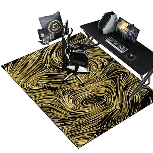 70 x 100 cm Schreibtischstuhl Unterlage - Bodenschutzmatte Bürostuhlunterlage Gaming Teppich- Bürostuhl Matte - Bodenschutz Bürostuhl Teppichschoner für Parkett Laminat Hartböden Teppichboden von LwnePoknQnbg