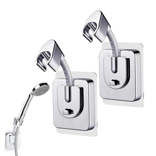 2er Set Duschkopfhalterung Ohne Bohren, 360° Verstellbare Handbrause Halterung, Wandmontage Starke Selbstklebende Duschkopf Halterung, Duschkopfhalter Shower Head Holder für Bad Dusche 2er Set Duschkopfhalterung Ohne Bohren, 360° Verstellbare Handbrause Halterung, Wandmontage Starke Selbstklebende Duschkopf Halterung, Duschkopfhalter Shower Head Holder für Bad Dusche von Lwtsrp