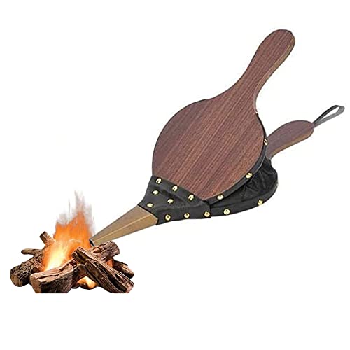 Lwtsrp Blasebalg Kamin Holz, Blasebalg für Kamin, Blasebalg für Grill, Manueller Kamin Grillgebläse, Blasebalg aus Holz Kamin, für Zuhause, Kamin, Grill, Outdoor Camping, Holzofen von Lwtsrp