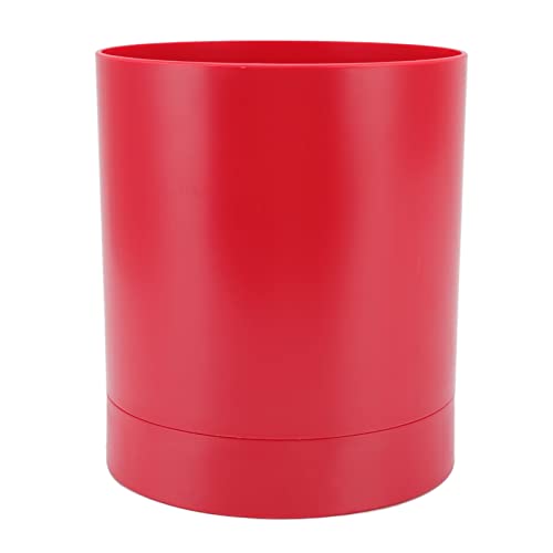 Lwuey Küchenutensilienhalter, Utensilienhalter Küche Drehbar Utensilientopf Besteckhalter Tisch Küchen Utensilien Organizer PP 14,4x16,5cm Besteckkorb Abtropfbehälter Kochutensilien Rot von Lwuey