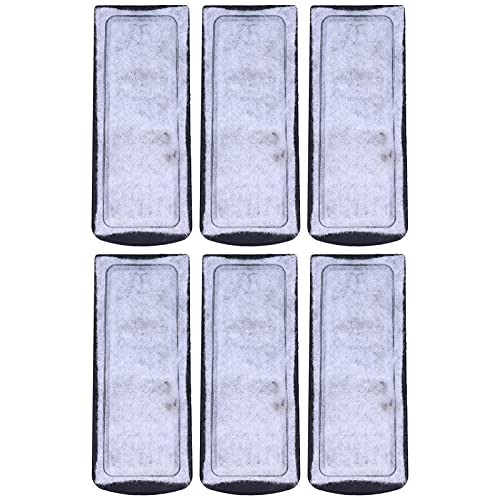 Lwuey Aquarienfilter Patronen, Aquarium Filter Baumwolle Ersatz Eingebauter Aktivkohle Filtereinsatz Wandmontierter Filterbedarf Aquatische Filtration Zubehör Kleine Aquarienfilter Fisch Tanks 6 Pack von Lwuey