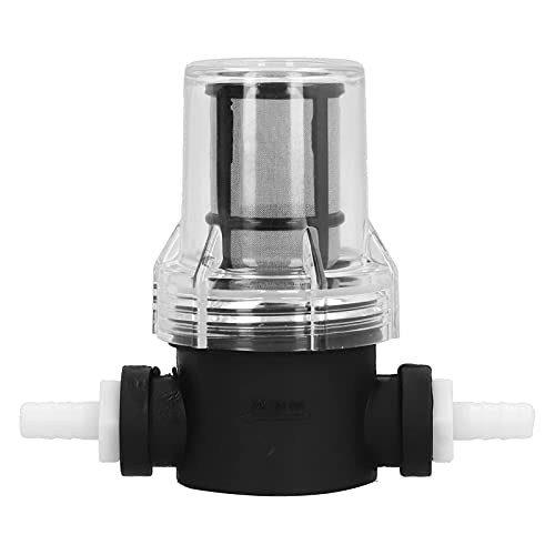 Lwuey Bierfilter, Selbstgebrauter Edelstahl Bier Inline Filter Sieb 80 Mesh 150 Mikron Wasserfilter Filterung Bierfiltration für Hausbrauen T Strainer Filtrationsgerät Eingebauter Homebrew Zubehör von Lwuey
