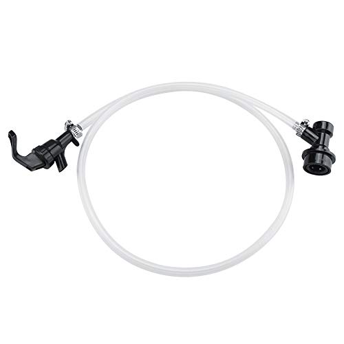 Lwuey Beer Line Silicon Schlauchbierhahn mit Ballverriegelung für Hausgemachtes Brauen, Picknickfestival Bier Fuzza (100 Cm/48 Zoll) von Lwuey