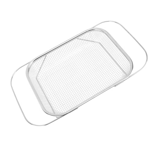 Lwuey Edelstahl Sieb für Spüle, Ausziehbar Siebkorb Über Der Spüle Spülbecken Gemüse Obst Waschen Gekochte Nudeln Abtropfen Lassen Erweiterbares Küchensieb mit Griff Küchenutensilien(Silber) von Lwuey