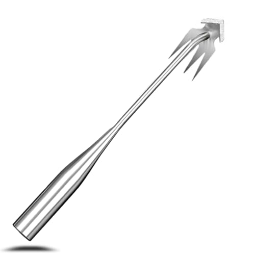 Lwuey Stainless Steel Multifunctional Weeder, 4 Teeth Manual Weed Remover Effortless Tool Portable Uprooting Weeding Hand Cultivator for Vegetable Gardening Lawn Yard Patio Terrace Farm Planting Lwuey Stainless Steel Multifunctional Weeder, 4 Teeth Manual Weed Remover Effortless Tool Portable Uprooting Weeding Hand Cultivator for Vegetable Gardening Lawn Yard Patio Terrace Farm Planting von Lwuey