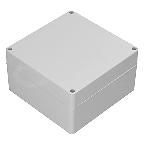 Lwuey ABS Elektronikgehäuse, 160x160x90mm IP65 Wasserdichte Projektbox für Industrie DIY Montage Schrauben Dichtung als Verteilerdose Anschlusskasten für Elektroinstallationen von Lwuey