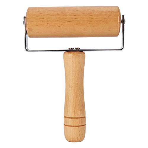 Lwuey Teigroller Holz, Nudelholz mit Holzgriff Rollstab für Bäcker Fondant Pie Pizza Cookie Nicht Haftende Teigrolle T förmiges Backwerkzeug für Kuchen Kekse Brotkruste Pasta Tortilla Fudge (Style4) von Lwuey