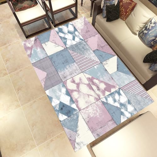 Lwznbio Geometrische Dreieck Wohnzimmerteppich 200x280 cm Shabby Chic Teppich Kurzflor, Weich rutschfest Waschbare Teppiche Diamant Muster Eingangsteppich Fußmatte Schlafzimmer Kinderzimmer Lwznbio Geometrische Dreieck Wohnzimmerteppich 200x280 cm Shabby Chic Teppich Kurzflor, Weich rutschfest Waschbare Teppiche Diamant Muster Eingangsteppich Fußmatte Schlafzimmer Kinderzimmer von Lwznbio