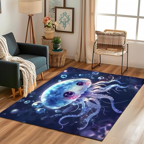 Lwznbio Gold Phönix Wohnzimmerteppich 200x280 cm Mythologie Tiere Teppich Kurzflor, Weich rutschfest Waschbare Teppiche Tier Drucken Eingangsteppich Fußmatte Schlafzimmer Kinderzimmer von Lwznbio