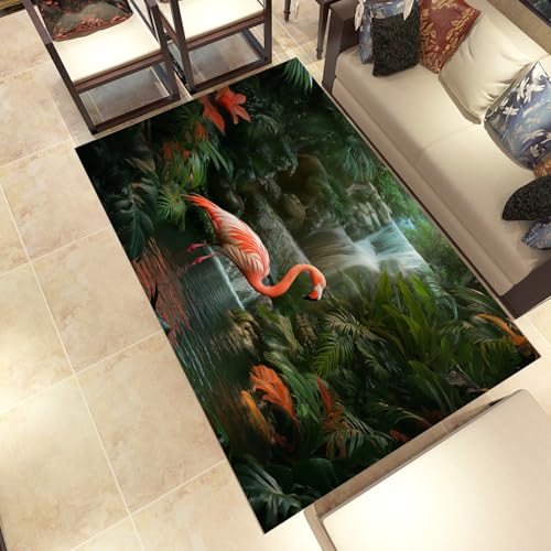 Lwznbio Schönheit Flamingo Wohnzimmerteppich 200x280 cm Tropisch Bird Teppich Kurzflor, Weich rutschfest Waschbare Teppiche Wilde Tiere Eingangsteppich Fußmatte Schlafzimmer Kinderzimmer Lwznbio Schönheit Flamingo Wohnzimmerteppich 200x280 cm Tropisch Bird Teppich Kurzflor, Weich rutschfest Waschbare Teppiche Wilde Tiere Eingangsteppich Fußmatte Schlafzimmer Kinderzimmer von Lwznbio