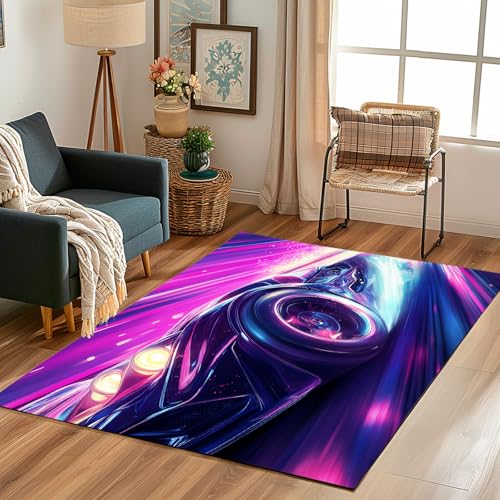 Lwznbio Teppich Antirutschunterlage 120x170 cm Rennen Cyberpunk Carpet Schlafzimmer Waschbarer Extremsportarten Teppiche Weich Kurzflor für Wohnzimmer, Kinderzimmer, Esszimmer, Büro Lwznbio Teppich Antirutschunterlage 120x170 cm Rennen Cyberpunk Carpet Schlafzimmer Waschbarer Extremsportarten Teppiche Weich Kurzflor für Wohnzimmer, Kinderzimmer, Esszimmer, Büro von Lwznbio