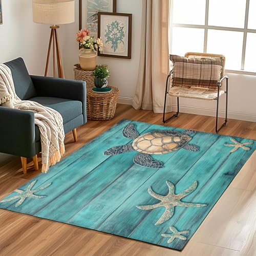 Lwznbio Teppich Antirutschunterlage 120x170 cm Schildkröte Holzmaserung Carpet Schlafzimmer Waschbarer Meereslebewesen Teppiche Weich Kurzflor für Wohnzimmer, Kinderzimmer, Esszimmer, Büro Lwznbio Teppich Antirutschunterlage 120x170 cm Schildkröte Holzmaserung Carpet Schlafzimmer Waschbarer Meereslebewesen Teppiche Weich Kurzflor für Wohnzimmer, Kinderzimmer, Esszimmer, Büro von Lwznbio