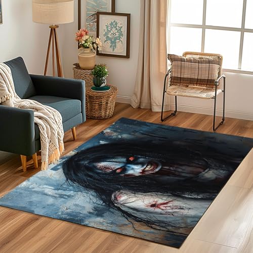 Lwznbio Teppich Läufer 80x150 cm Furcht Zombie Wohnzimmerteppich Kurzflor Waschbar rutschfest Tag Der Toten Teppiche Weich für Eingang Flur, Küche, Wohnzimmer, Schlafzimmer Lwznbio Teppich Läufer 80x150 cm Furcht Zombie Wohnzimmerteppich Kurzflor Waschbar rutschfest Tag Der Toten Teppiche Weich für Eingang Flur, Küche, Wohnzimmer, Schlafzimmer von Lwznbio