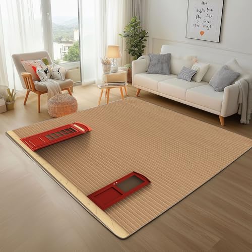 Lwznbio Teppich Läufer 80x150 cm Wandfliesen Steinmauer Wohnzimmerteppich Kurzflor Waschbar rutschfest Vintage Ziegel Teppiche Weich für Eingang Flur, Küche, Wohnzimmer, Schlafzimmer Lwznbio Teppich Läufer 80x150 cm Wandfliesen Steinmauer Wohnzimmerteppich Kurzflor Waschbar rutschfest Vintage Ziegel Teppiche Weich für Eingang Flur, Küche, Wohnzimmer, Schlafzimmer von Lwznbio