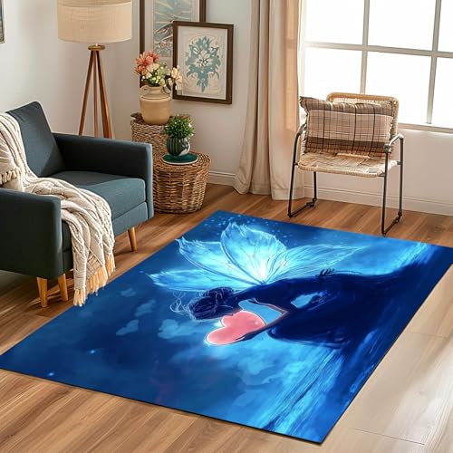 Lwznbio Teppich Wohnzimmer 160x200 cm Schönheit Elf Mädchen Teppiche Büro Weich Kurzflor Waschbare Karikatur Stil Carpet Weich rutschfest für Esszimmer, Büro, Spielzimmer, Kinderzimmer Lwznbio Teppich Wohnzimmer 160x200 cm Schönheit Elf Mädchen Teppiche Büro Weich Kurzflor Waschbare Karikatur Stil Carpet Weich rutschfest für Esszimmer, Büro, Spielzimmer, Kinderzimmer von Lwznbio
