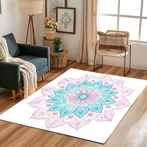 Lwznbio Teppich Wohnzimmer 200x280 cmFarbe Mandala Carpet Kurzflor Schlafzimmer Blumenmuster Teppiche Weich rutschfest Waschbare, für Kinderzimmer, Büro, Küche, Spielzimmer Lwznbio Teppich Wohnzimmer 200x280 cmFarbe Mandala Carpet Kurzflor Schlafzimmer Blumenmuster Teppiche Weich rutschfest Waschbare, für Kinderzimmer, Büro, Küche, Spielzimmer von Lwznbio